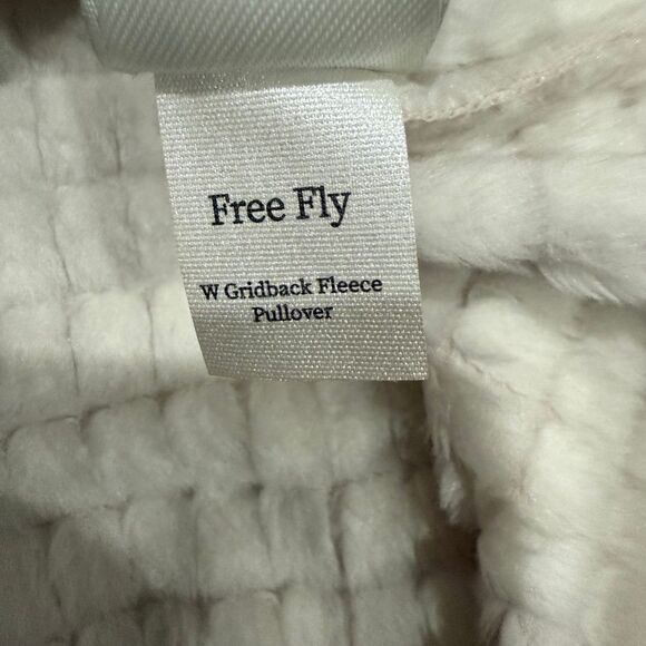 Free Fly Apparel Women's Gridback Fleece Snap Pullover Stone Size XL $148 - Picture 10 of 15